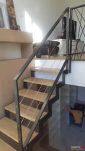 Rénovation de rampe d'escalier. Escalier métalliques, balustrades